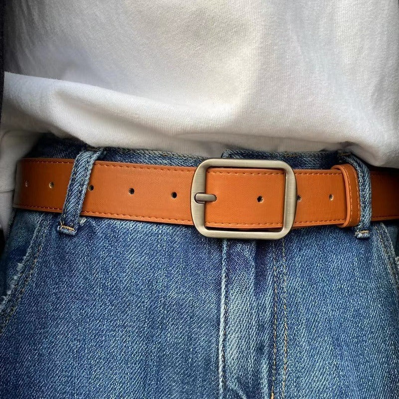 Women's & Men's Pin Buckle Trendy Korean Style Jeans Belts