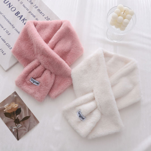 Women's Warm Thickened Small Imitation Rabbit Fur Scarfs