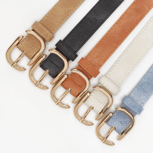 Women's Leather Fashion Jeans Strap Light Luxury Belts