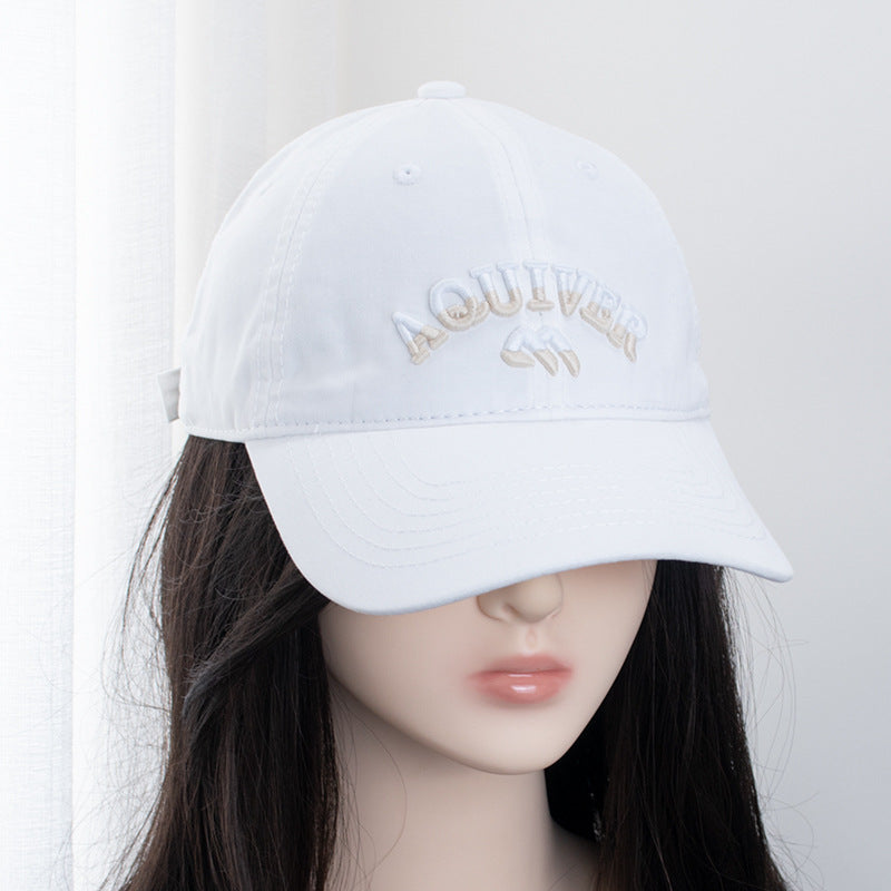 Women's & Men's Style Three-dimensional Letter Embroidery Soft Top Baseball Hats & Caps