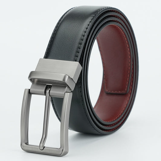 Men's Cowhide Waist Fashion Business Leather Casual Belts