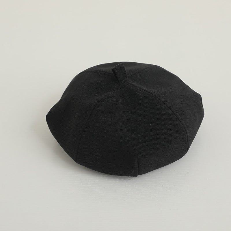 Children's Style Beret Classic Leather Boys Pumpkin Hat Painter Kids' Headwear