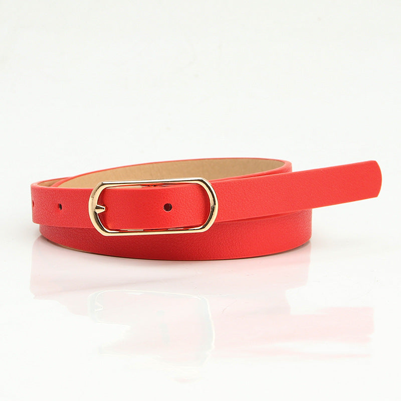 Women's Thin Fresh Sweet Dress Decorative Oval Belts