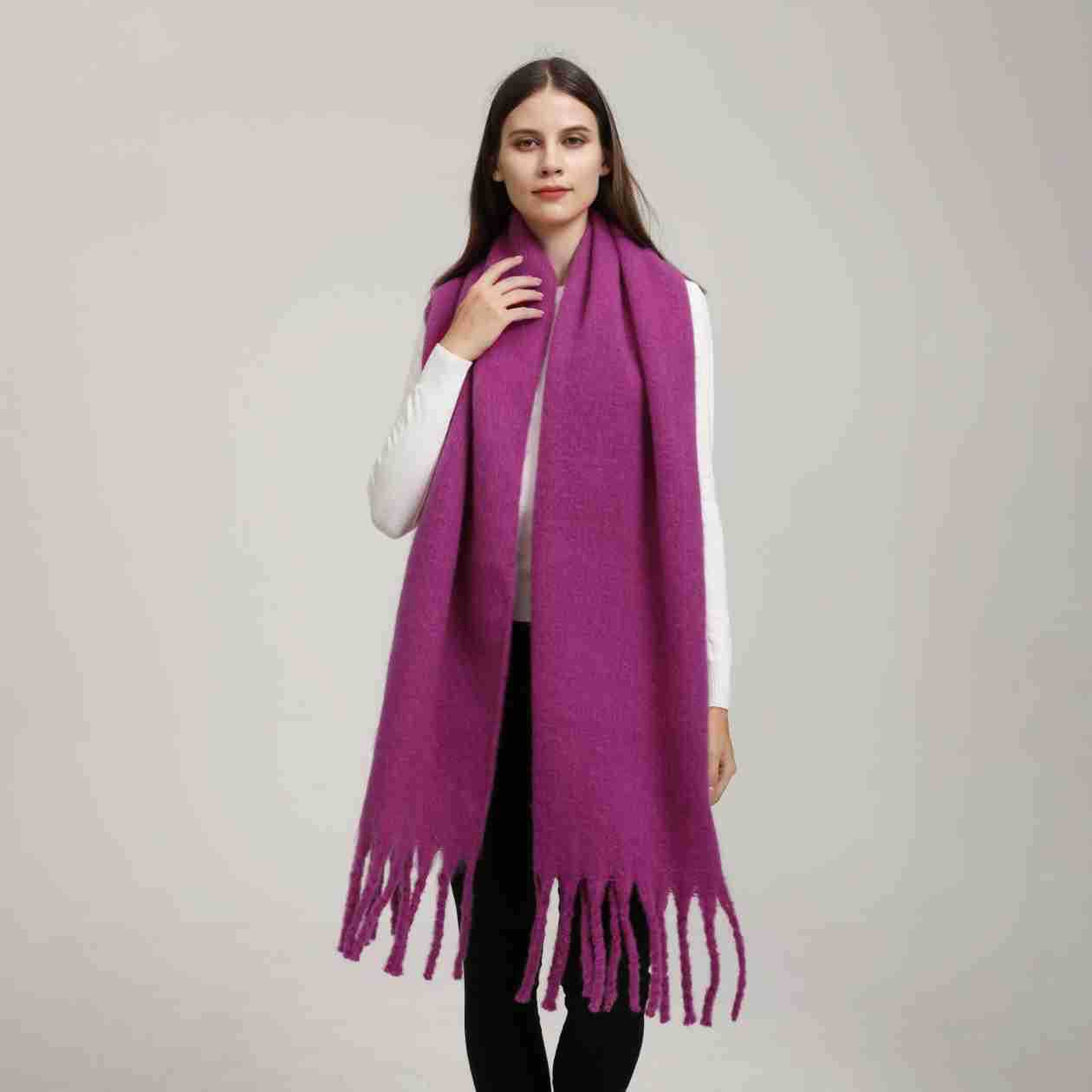 Women's Popular Thick Warm Long Flow Large Scarfs