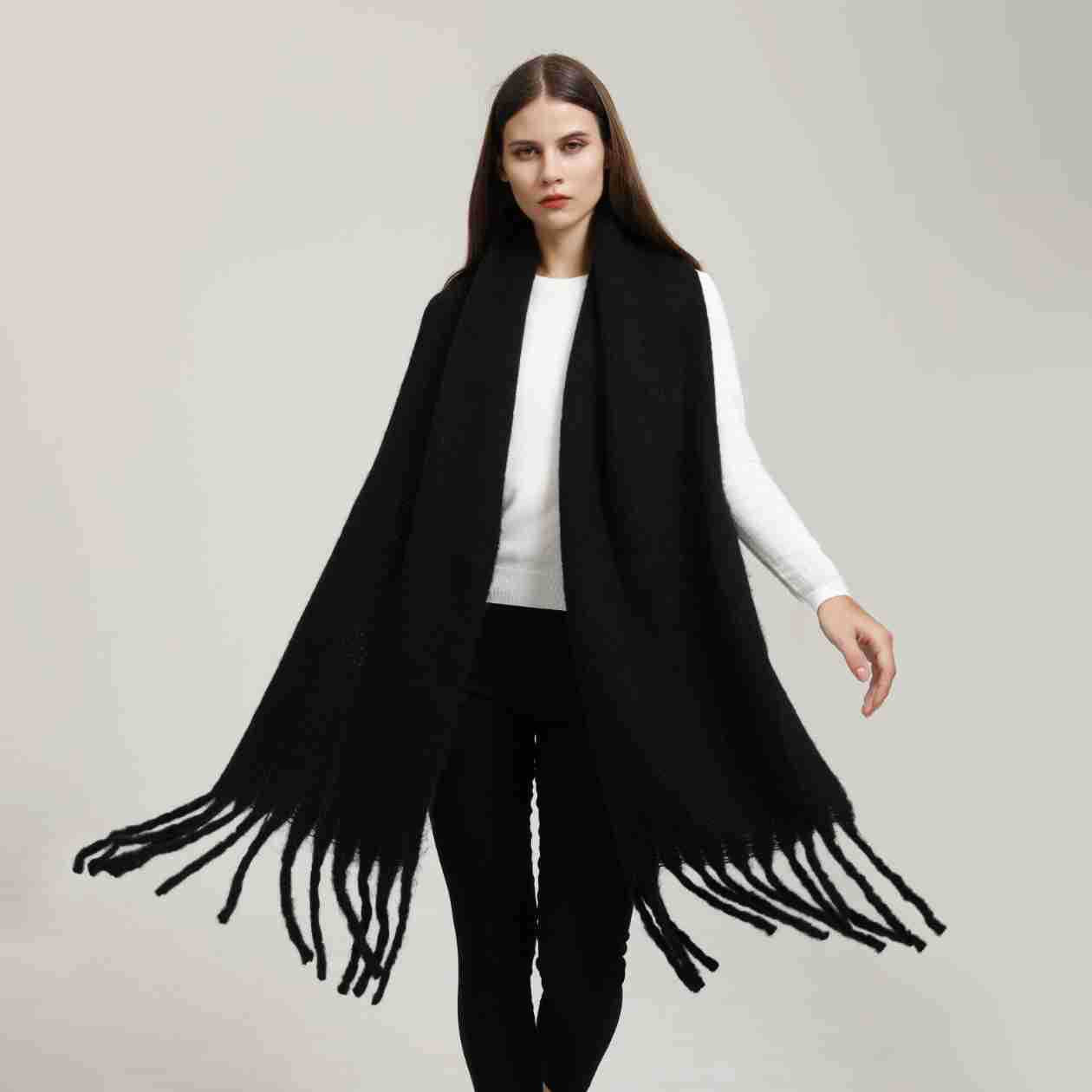 Women's Popular Thick Warm Long Flow Large Scarfs