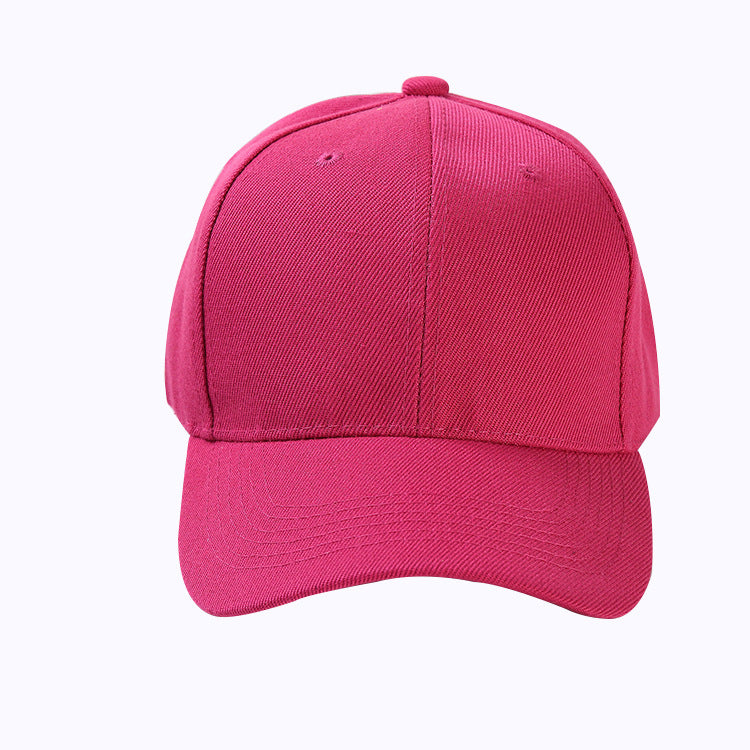 Women's & Men's Baseball Korean Style Color Pure Couple Hats & Caps