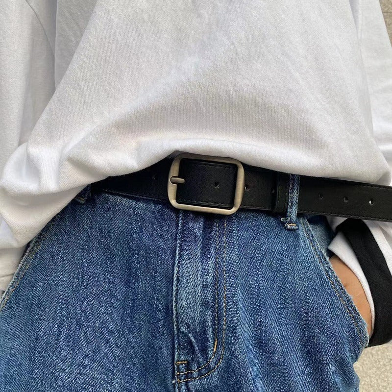 Women's & Men's Pin Buckle Trendy Korean Style Jeans Belts