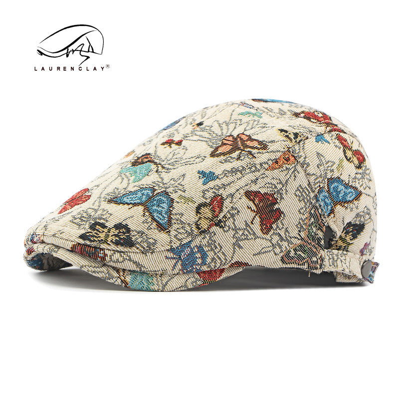 Women's Hat Peaked Personality Butterfly Embroidered Ethnic Hats & Caps