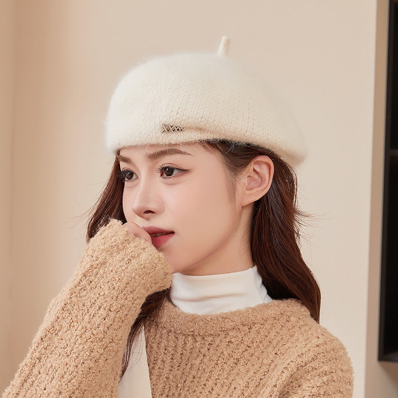 Women's Wool Beret Retro Artistic Painter Hat Temperament Hats & Caps