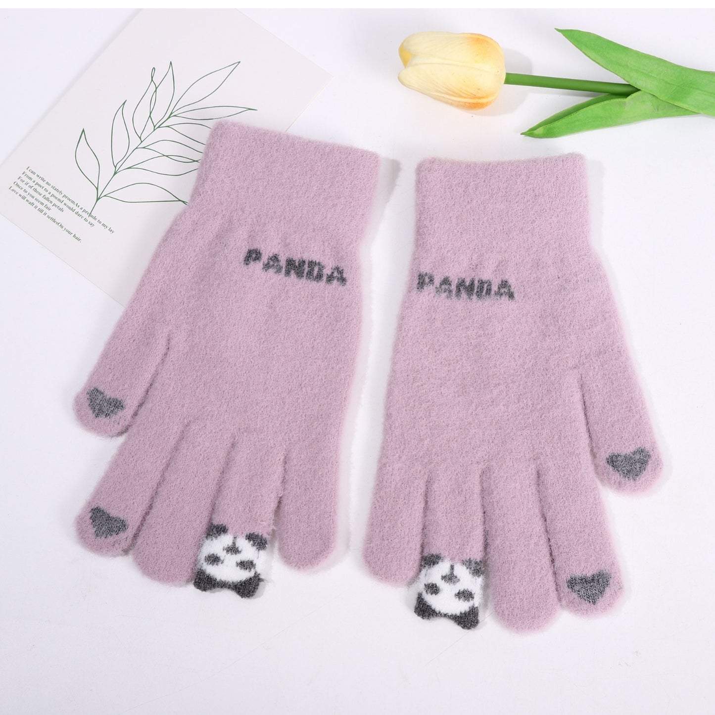 Women's Riding Cotton Fleece-lined Thickened Cycling Touch Gloves