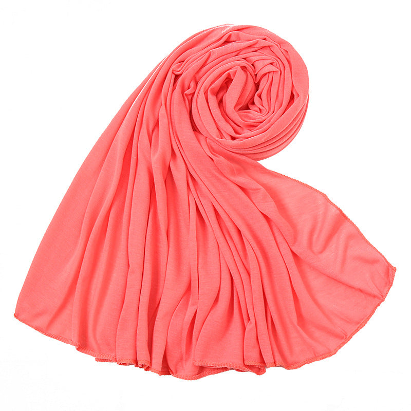 Women's Monochrome Jersey Toe High Quality Mercerized Scarfs