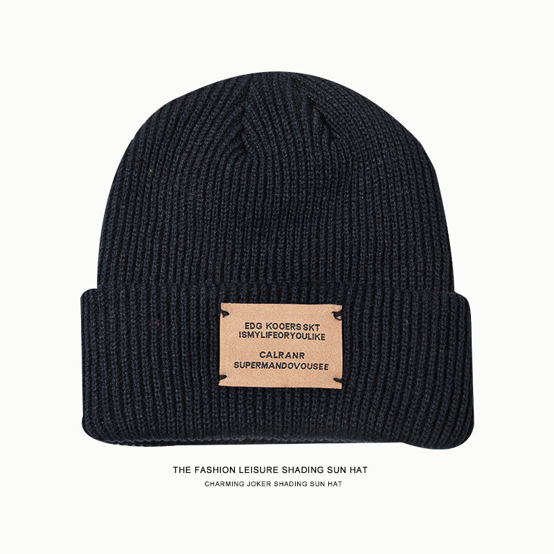 Knitted Woolen Small Warm Korean Fashion Beanie Hats & Caps