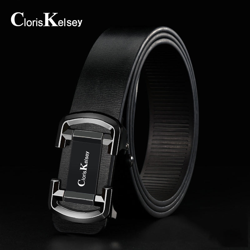 Men's Toothless Automatic Buckle Pants Versatile Trendy Belts