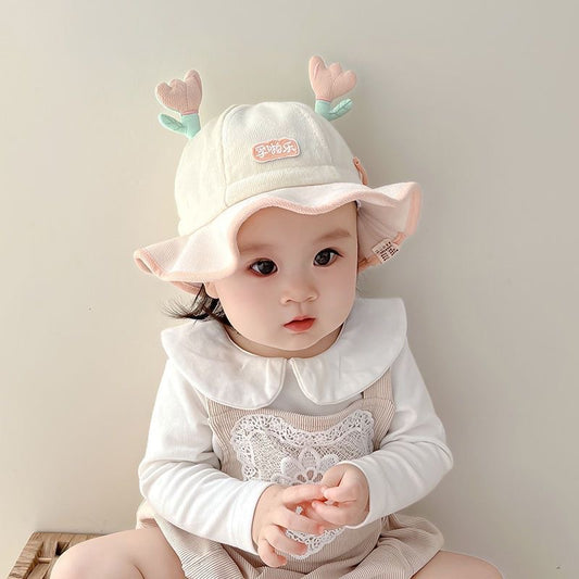 Hat Cute Drawstring Bucket Adjustable Fashion Kids' Headwear