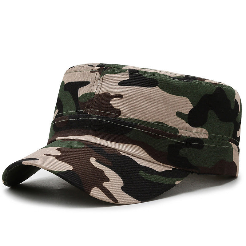 Women's & Men's Breathable Sun Hat Sunshade Military Flat-top Hats & Caps