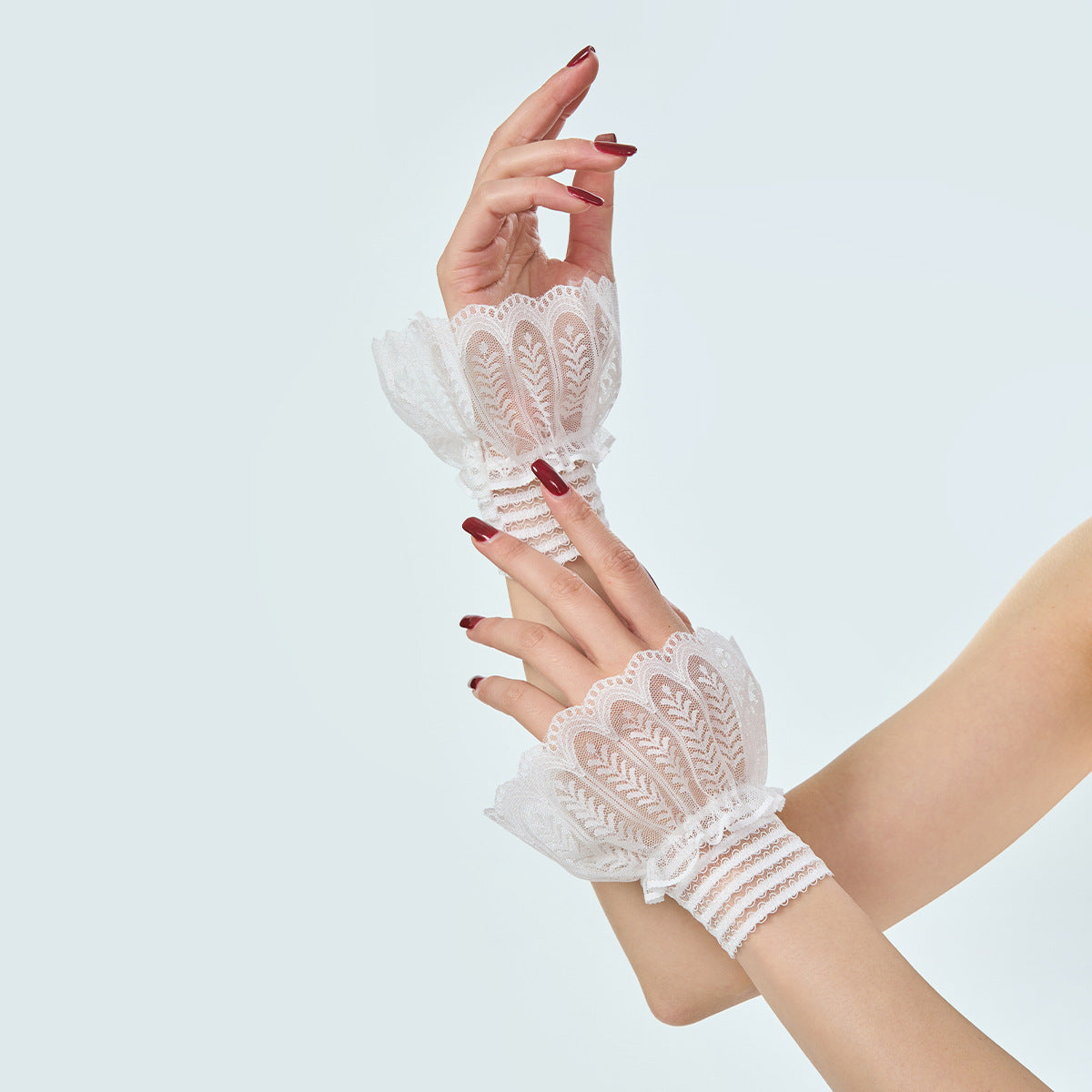 Wrist Flower Decoration Style Soft Clothing Gloves