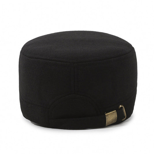 Men's Short Brim Flat-top Hat Outdoor Keep Warm Hats & Caps