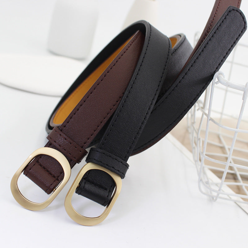 Women's Buckle Korean Style Fine Jeans Strap Belts