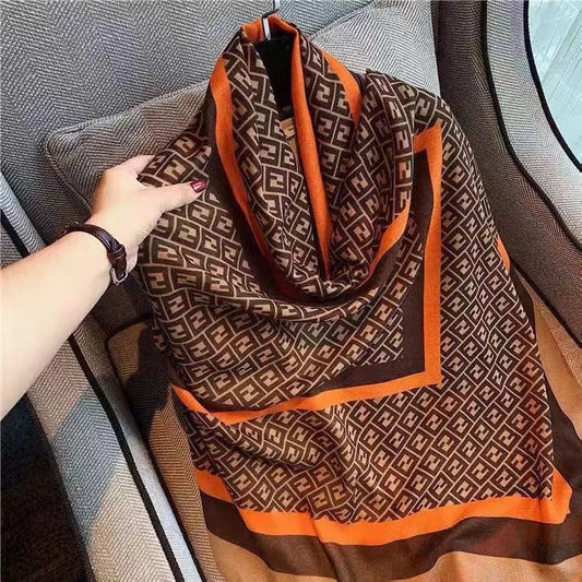 Women's Live Cotton Linen Printed Soft Outer Scarfs