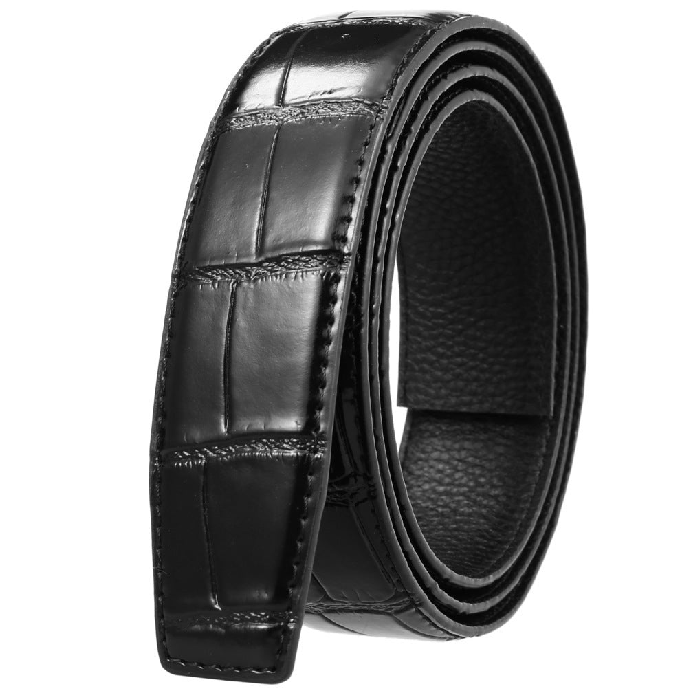 Men's Fashion Commuter Leather Automatic Buckle Belts