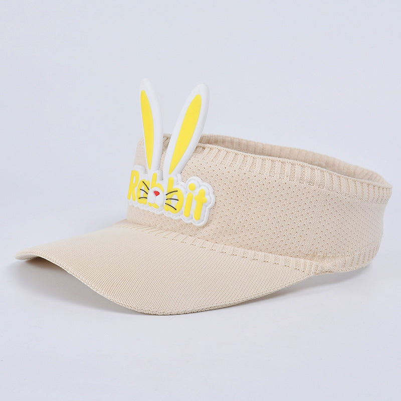 Children's Summer Hat Cartoon Rabbit Topless Male Female Sun Kids' Headwear