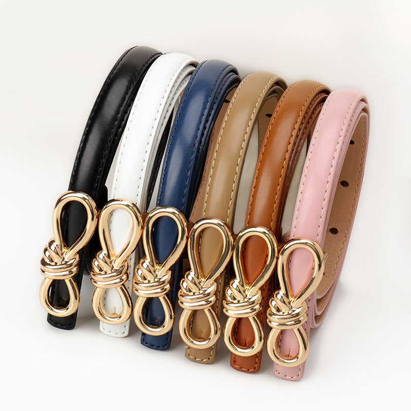 Women's Korean Style Preppy Fashion Dress High Sense Belts