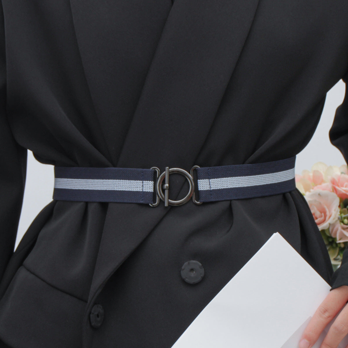 Women's & Men's Lazy Elastic Waist Of Trousers Pants Belts