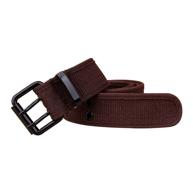 Women's & Men's Canvas Square Buckle Korean Fashion Personalized Belts