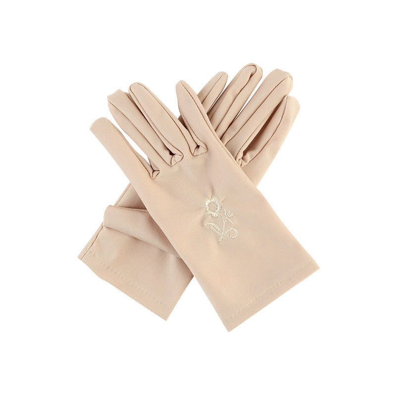 Women's High Elastic Sunscreen Spandex For Short Gloves