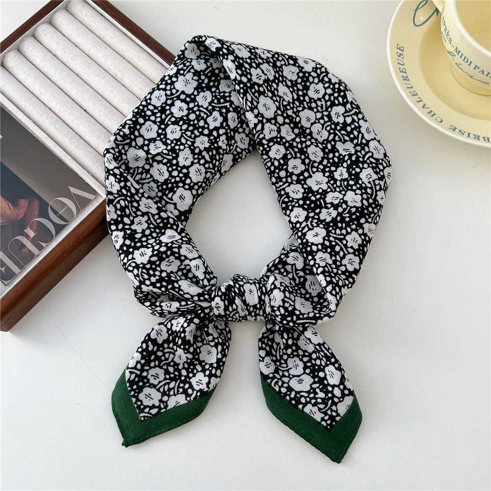 Women's Paisley Fashionable Elegant Cotton Linen Small Scarfs