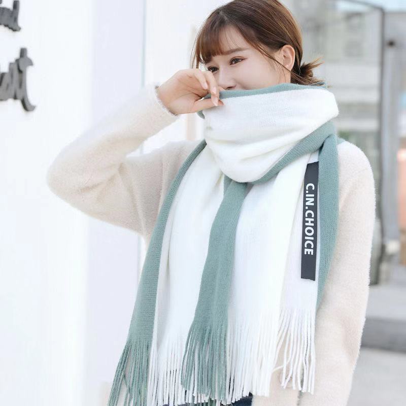 Women's Winter Korean Style Versatile Cute Thickening Couple Scarfs