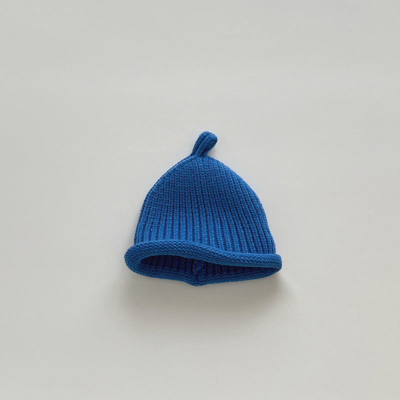 Hat Solid Color Nipple Knitted Wool Kids' Headwear