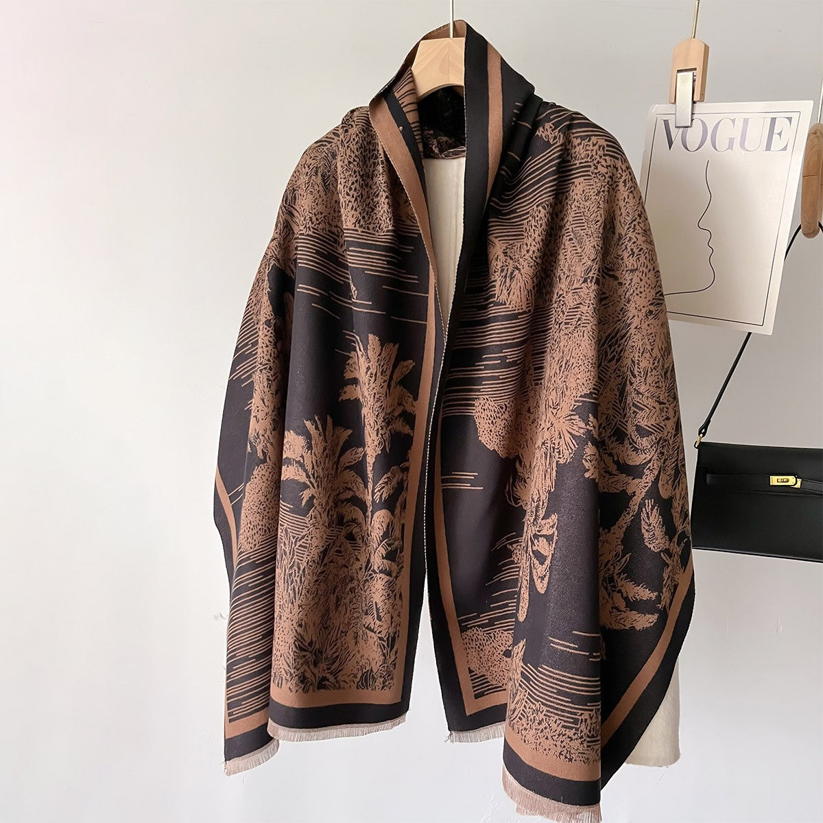 Women's Winter Temperament Wild Double-sided High Sense Scarfs