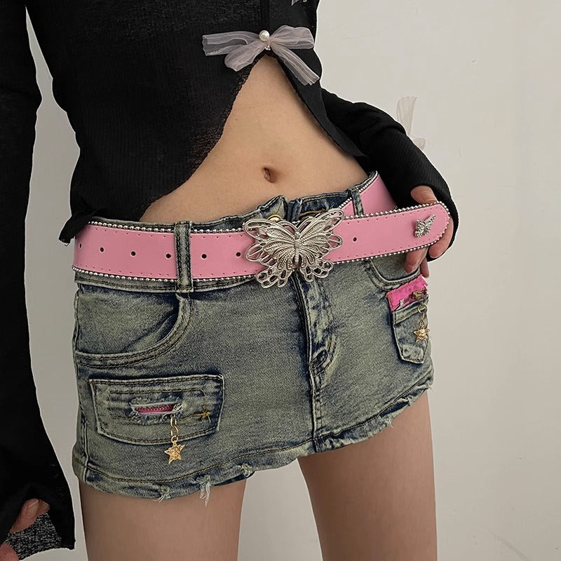 Style American Female Butterfly Versatile Jeans Belts