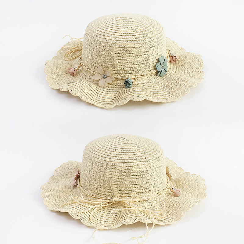 Children's Summer Sun Hat Little Straw Protection Princess Kids' Headwear