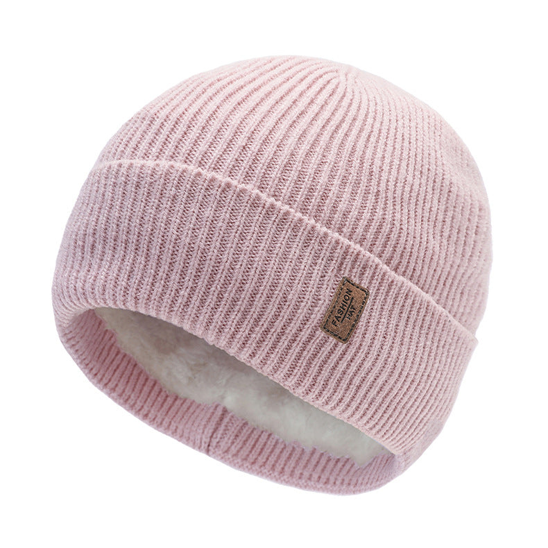 Women's & Men's Knit Hat Warm Thickened Earflaps Woolen Pullover Hats & Caps