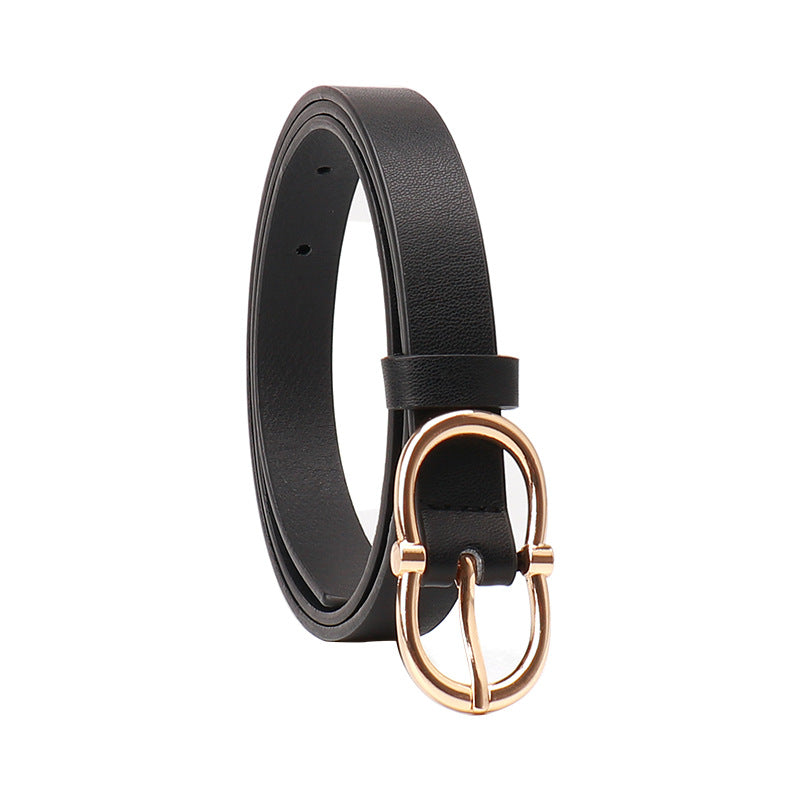 Women's Fashionable High-grade Alloy Pin Buckle Imitation Belts