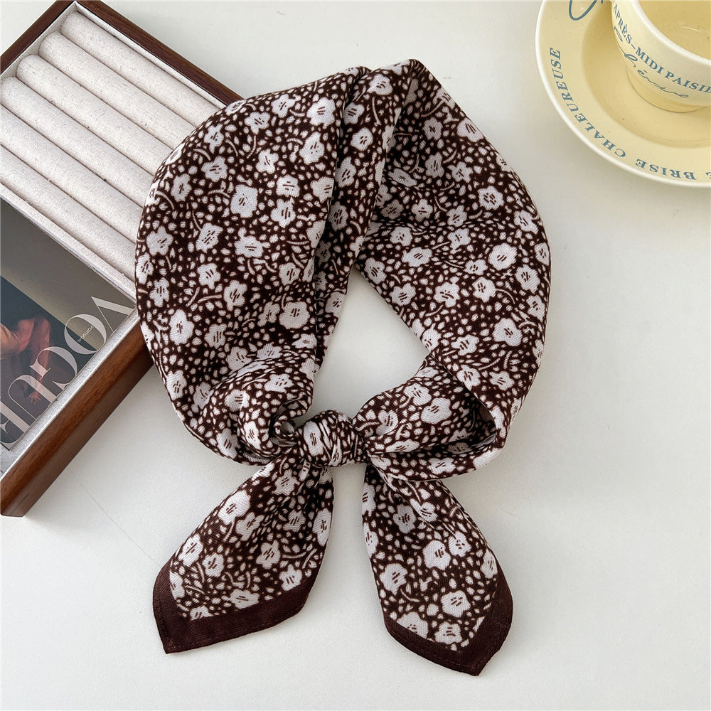 Women's Paisley Fashionable Elegant Cotton Linen Small Scarfs