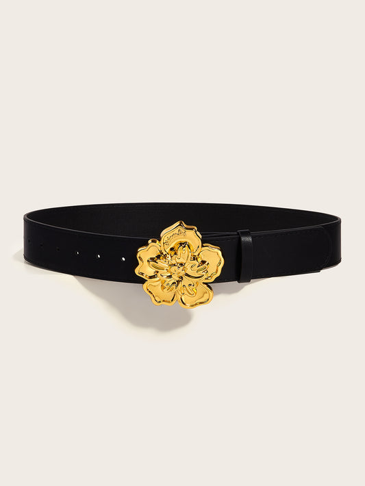 Trend Characteristic Punk Flower Snap Button Belts