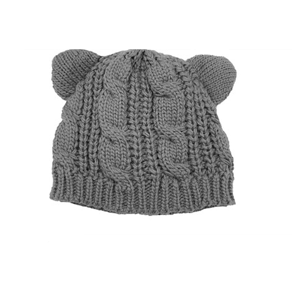 Women's Female Autumn Beret Twist Winter Knitted Fashion Hats & Caps