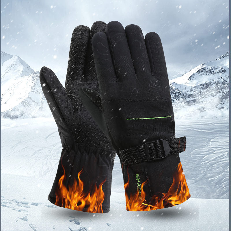 Men's Cycling Fleece-lined Warm Winter Cotton Thickened Gloves