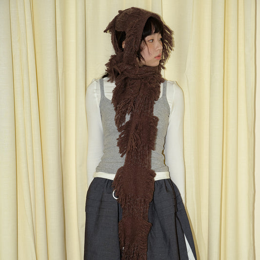 Women's & Men's Homemade Beggar Style Ripped Wool Blended Distressed Scarfs