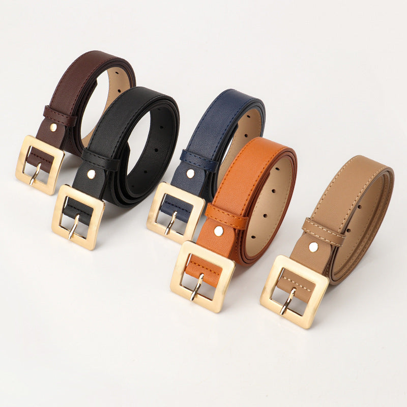 Women's Simple High-grade Square Buckle Fashion Korean Belts