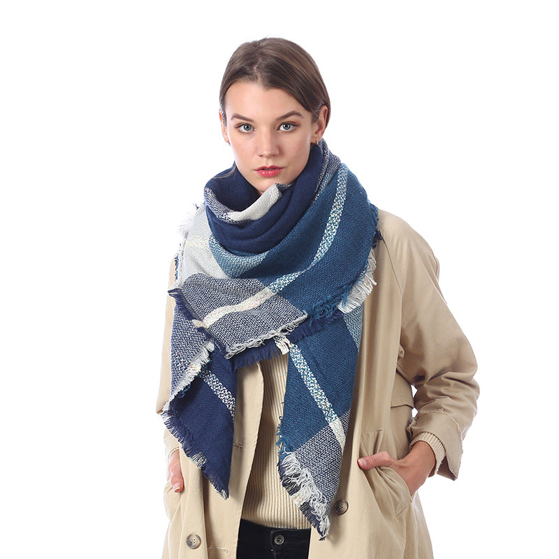 Women's Winter Cashmere Triangular Binder Neck Warmer Scarfs