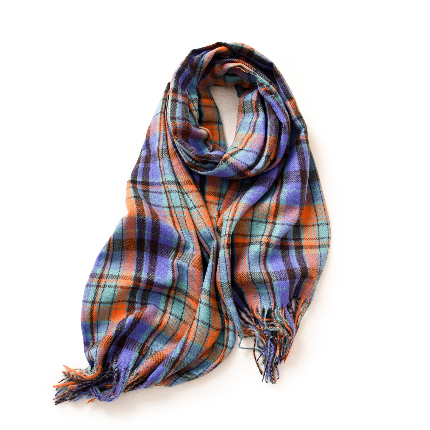 Women's Winter Plaid Artificial Cashmere Shawl Street Scarfs