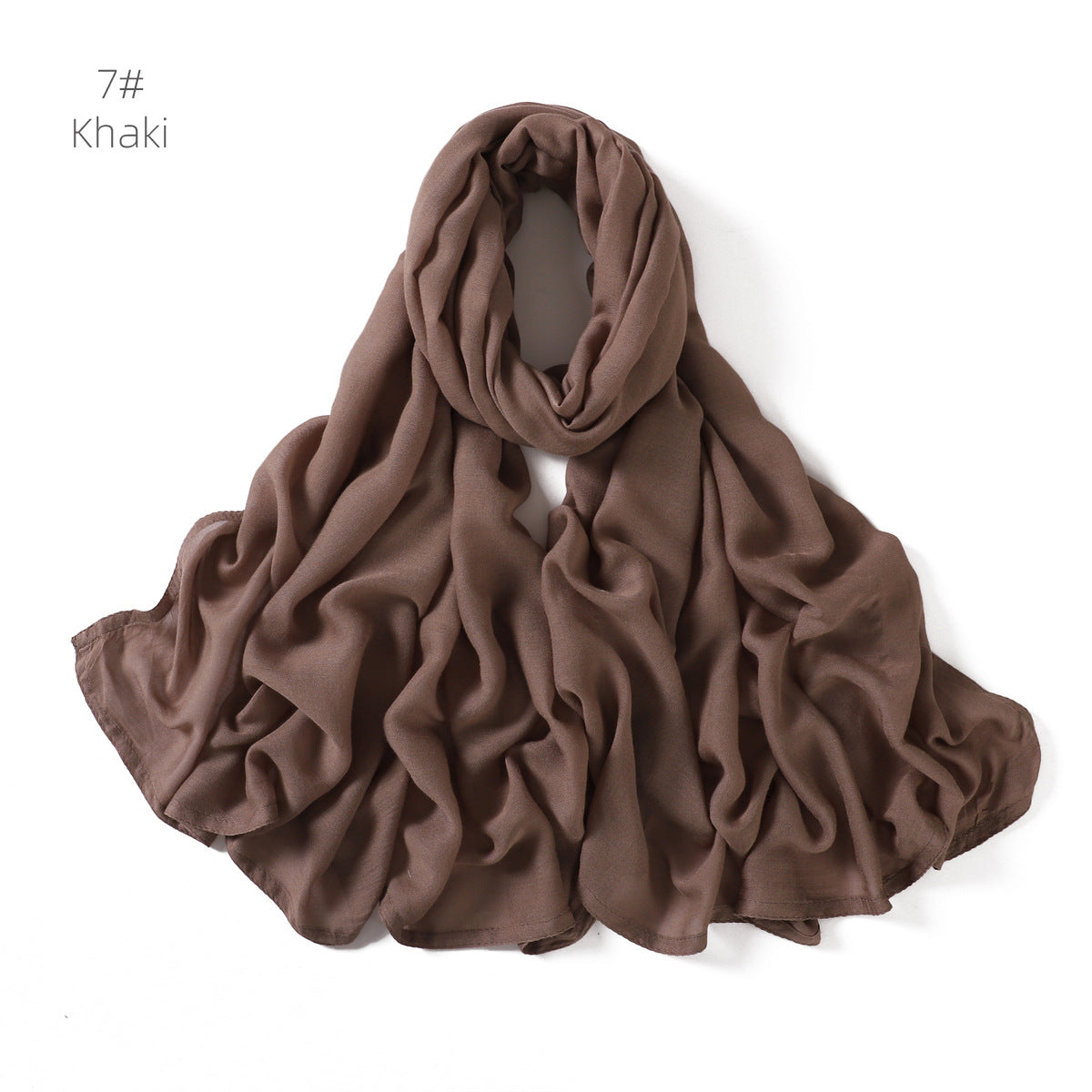 Modal Monochrome Rayon Breathable Shawl Cotton Linen Scarfs