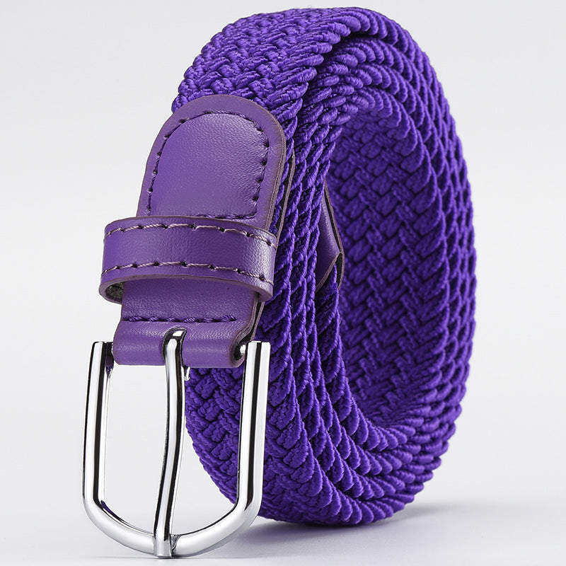 Women's & Men's Woven Elastic Stretch Canvas Female Korean Style Versatile Belts