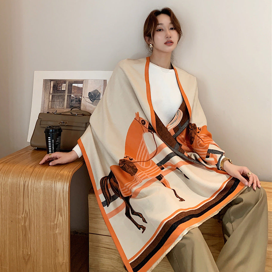 Women's Office Air Conditioner Shawl Outer Match Korean Scarfs