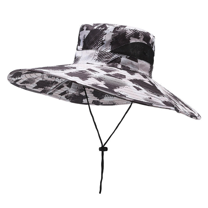 Men's Hat Outdoor Sun Cm Big Brim Fishing Hats & Caps