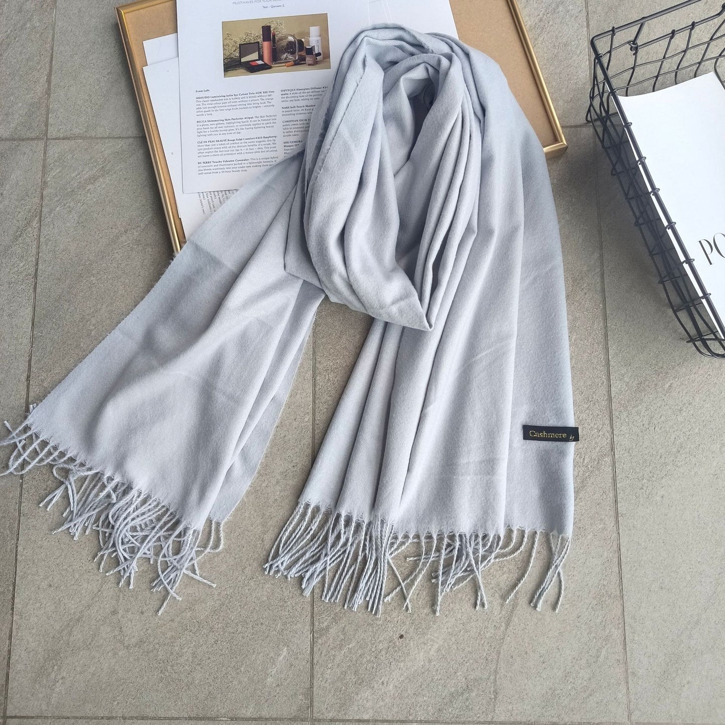 Women's Solid Color Korean Stylish Simple Versatile Scarfs